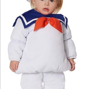 Baby Belly Stay Puft Marshmallow Costume Ghostbusters Size 12-18 months